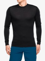Bluza termoaktywna Super.natural Sierra140 LS. Czarne bielizna termoaktywna super.natural, l, bez wzorów, z dzianiny, bez ramiączek, narciarskie. Za 291.49 zł.