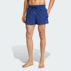 Szorty do pływania 3-Stripes 3-Inch. Niebieskie krótkie spodenki sportowe Adidas, xl, bez wzorów, z materiału. Za 149.00 zł.