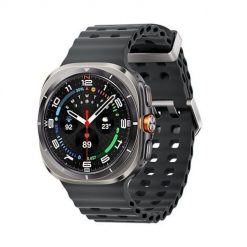 Smartwatch Samsung Galaxy Watch Ultra SM-L705FZS2EUE 3,81 cm (1.5") AMOLED 47 mm Cyfrowy 480 x 480 px Ekran dotykowy 4G Srebrny, Tytan Wi-Fi GPS. Szare, cyfrowe zegarki smartwatch SAMSUNG, bez wzorów. Za 1,922.99 zł.