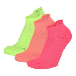 Skarpety do tenisówek fitness - Uniseks - Multi neonowe - 3 pary. Czerwone skarpety Xtreme, bez wzorów, z elastanu. Za 122.04 zł.