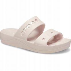 Klapki Dla Dorosłych Crocs Baya Platform. Brązowe klapki Crocs, z materiału. Za 139.99 zł.