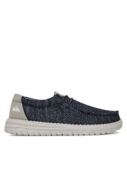 Quiksilver Półbuty WADE-01 Granatowy. Niebieskie eleganckie półbuty Quiksilver, bez wzorów, z materiału, bez obcasa, bez zapięcia. Za 179.99 zł.