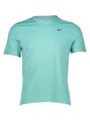 Reebok Koszulka sportowa "TS AC Solid Athlete" w kolorze miętowym rozmiar: S. Zielone t-shirty sportowe Reebok, bez wzorów, bez ramiączek, outdoorowe. Za 69.99 zł.