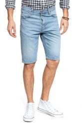 SPODENKI LEE 5 POCKET SHORT FLICK LIGHT L73ELJIR 112120469. Niebieskie szorty Lee, l, bez wzorów, z jeansu. W wyprzedaży za 116.99 zł.