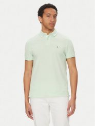 Tommy Hilfiger Polo 1985 MW0MW17770 Zielony Regular Fit. Zielone koszulki polo Tommy Hilfiger, m, bez wzorów, z bawełny, bez kołnierzyka, bez ramiączek. Za 219.99 zł.