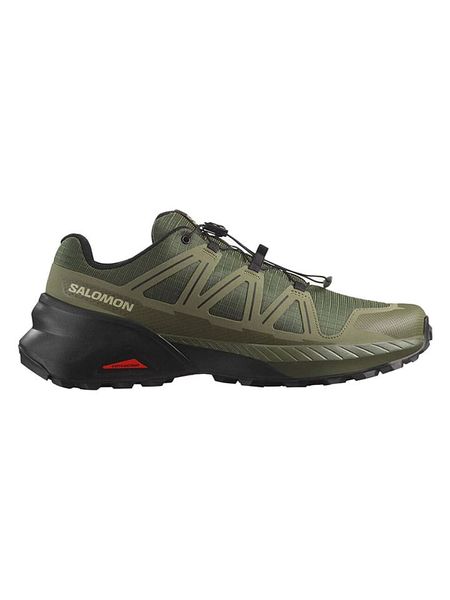 SALOMON Buty "Speedcross" w kolorze oliwkowym do biegania rozmiar: 43 1/3. Brązowe buty do biegania Salomon, bez wzorów, bez zapięcia, do biegania. Za 402.75 zł.
