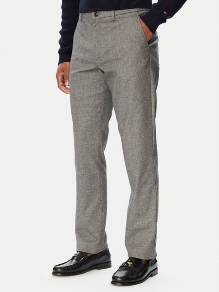 Tommy Hilfiger Chinosy Denton MW0MW44823 Szary ciemny Slim Fit. Szare eleganckie spodnie Tommy Hilfiger, m, z syntetyku. Za 529.99 zł.