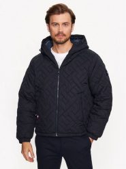 Tommy Hilfiger Kurtka przejściowa MW0MW31636 Granatowy Regular Fit. Niebieskie kurtki Tommy Hilfiger, m, bez wzorów, z syntetyku, bez kaptura. Za 929.99 zł.