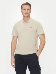 Napapijri Polo Ealis NP0A4H8B Beżowy Regular Fit. Brązowe koszulki polo Napapijri, m, bez wzorów, z bawełny, bez kołnierzyka, bez ramiączek. Za 189.99 zł.