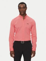 BOSS Koszula 50533163 Czerwony Regular Fit. Czerwone koszule Boss, m, bez wzorów, z bawełny, bez kołnierzyka, bez ramiączek. Za 289.99 zł.