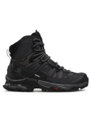 Salomon Trekkingi Quest 4 Gtx GORE-TEX 412926 27 V0 Czarny. Czarne botki sznurowane Salomon, bez wzorów, z gore-texu, bez obcasa, bez zapięcia. Za 1,049.00 zł.