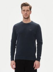 Aeronautica Militare Sweter 251MA1556L560 Granatowy Regular Fit. Niebieskie swetry rozpinane Aeronautica Militare, l, bez wzorów, z bawełny, bez kołnierzyka, bez ramiączek. Za 419.99 zł.