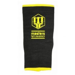 Elastyczna Orteza Stawu Skokowego. Czarne paski Masters, bez wzorów, sportowe. Za 53.99 zł.