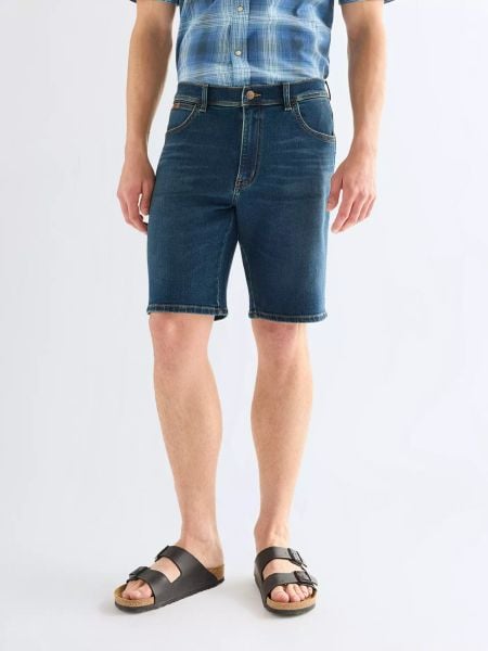 MĘSKIE SZORTY WRANGLER TEXAS SHORTS OLIVER 112378815. Szorty Wrangler, m, bez wzorów, z jeansu. Za 149.99 zł.