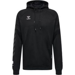 Bawełniana bluza z kapturem Hummel Move Grid. Niebieskie bluzy Hummel, xl, bez wzorów, z bawełny, z kapturem. W wyprzedaży za 206.00 zł.
