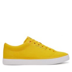 Tenisówki Tommy Hilfiger. Żółte trampki Tommy Hilfiger, m, bez wzorów, bez zapięcia. Za 239.99 zł.
