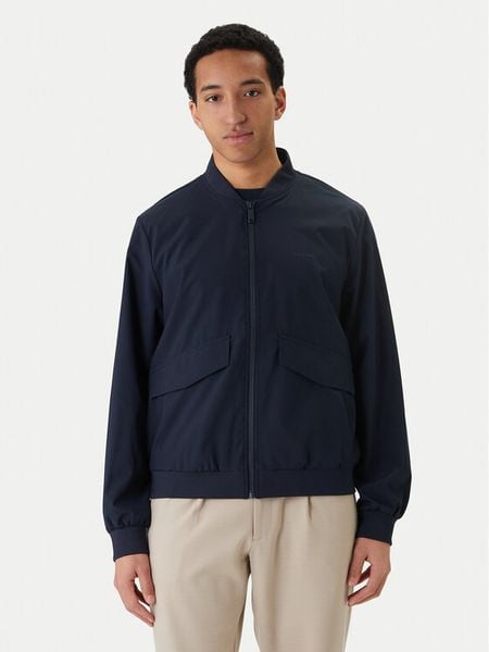 Calvin Klein Kurtka bomber LV04LF506G Granatowy Regular Fit. Niebieskie kurtki CALVIN KLEIN, m, bez wzorów, z syntetyku, bez kaptura. Za 699.99 zł.