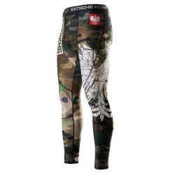 Legginsy sportowe męskie EXTREME HOBBY POLSKA camo. Brązowe bielizna termoaktywna EXTREME HOBBY, m, bez wzorów, z elastanu. Za 229.00 zł.