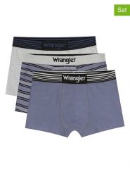 Wrangler Bokserki (3 pary) "Jarman" w kolorze antracytowo-szarym rozmiar: XL. Czarne bokserki Wrangler, xl, bez wzorów. Za 65.95 zł.