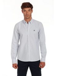 The Time of Bocha Koszula "Oxford" w kolorze błękitno-białym rozmiar: L. Białe koszule The Time of Bocha, l, bez wzorów, z bawełny, bez kołnierzyka, bez ramiączek. Za 154.07 zł.