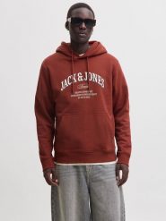 Jack & Jones Bluza w kolorze rdzawoczerwonym rozmiar: L. Czerwone bluzy Jack & Jones, l, bez wzorów, z kapturem. Za 144.95 zł.