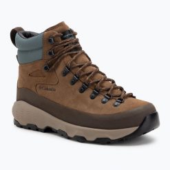 Buty trekkingowe męskie Columbia Newton Alpine PT. Brązowe buty trekkingowe Columbia, bez wzorów, bez zapięcia. Za 435.69 zł.