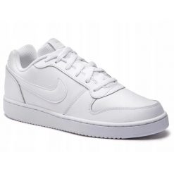 Buty Męskie Sportowe Nike Ebernon Low. Białe buty sportowe casual Nike, bez wzorów, bez zapięcia. Za 255.20 zł.