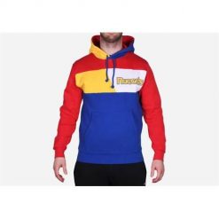 Bluza sportowa męska Mitchell & Ness Denver Nuggets. Niebieskie bluzy z kapturem Mitchell & Ness, m, bez wzorów, z kapturem. Za 521.00 zł.