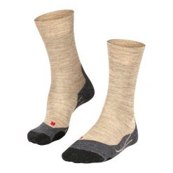 Skarpetki Falke TK2 Melange. Brązowe skarpety Falke, bez wzorów, z materiału. Za 161.50 zł.