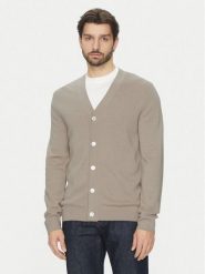 Selected Homme Kardigan Tray 16097127 Beżowy Regular Fit. Brązowe swetry rozpinane Selected Homme, m, bez wzorów, z wełny, bez kołnierzyka, bez ramiączek. Za 269.99 zł.