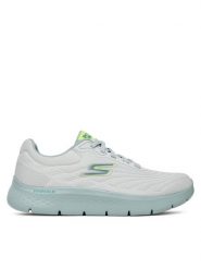 Skechers Sneakersy Go Walk Flex-Brendon 216687/WGY Biały. Białe buty sportowe casual Skechers, bez wzorów, z materiału, bez zapięcia. Za 259.99 zł.