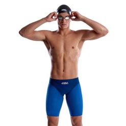 Strój startowy męski pływacki Funkita Apex Viper Pressure Point. Niebieskie odzież kąpielowa FUNKITA, m, bez wzorów, sportowe. Za 278.95 zł.