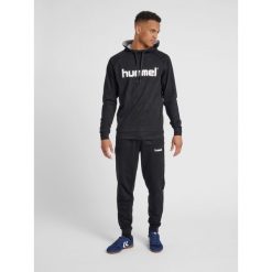 Bluza do piłki ręcznej męska Hummel Cotton Logo z kapturem. Czarne bluzy Hummel, m, bez wzorów, z kapturem. W wyprzedaży za 198.85 zł.