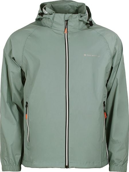 Peak Mountain Kurtka przeciwwiatrowa "Cabrest" w kolorze zielonym rozmiar: XL. Zielone kurtki outdoor i hardshell Peak Mountain, xl, bez wzorów, z materiału, outdoorowe. Za 144.24 zł.