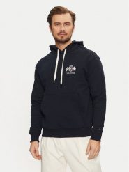 Tommy Hilfiger Bluza MW0MW37462 Granatowy Regular Fit. Niebieskie bluzy Tommy Hilfiger, m, bez wzorów, z bawełny, bez kaptura. Za 369.99 zł.