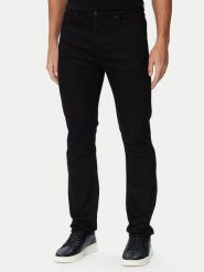 HUGO Jeansy 708 50570061 Czarny Slim Fit. Czarne jeansy Hugo, m. Za 449.99 zł.