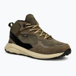 Buty turystyczne męskie Jack Wolfskin Camp Fever Texapore Mid. Brązowe buty turystyczne Jack Wolfskin, bez wzorów, bez zapięcia. Za 649.99 zł.
