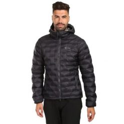Kurtka puchowa Kilpi Alba. Czarne kurtki Kilpi, m, bez wzorów, z materiału, z kapturem. Za 479.00 zł.