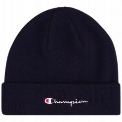 Czapka Champion Beanie Cap 806064. Niebieskie czapki z daszkiem Champion, na zimę, bez wzorów. Za 54.90 zł.