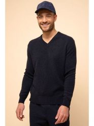 Just Cashmere Kaszmirowy sweter "Nathan" w kolorze granatowym rozmiar: M. Niebieskie swetry nierozpinane Just Cashmere, m, bez wzorów, z kaszmiru, bez kołnierzyka, bez ramiączek. Za 608.99 zł.