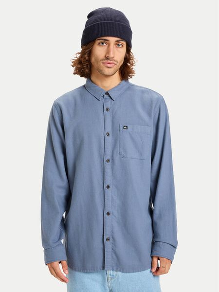 Quiksilver Koszula Motherfly Solid EQYWT04651 Niebieski Regular Fit. Niebieskie koszule Quiksilver, m, bez wzorów, z bawełny, bez kołnierzyka, bez ramiączek. Za 199.99 zł.