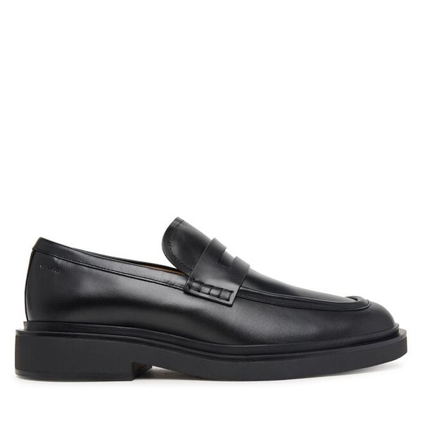Półbuty Calvin Klein. Czarne eleganckie półbuty CALVIN KLEIN, bez wzorów, bez obcasa, bez zapięcia. Za 649.99 zł.