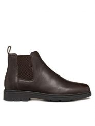 Geox Sztyblety U Spherica Ec1 U36D1C 00046 C6010 Brązowy. Brązowe botki sznurowane Geox, bez wzorów, ze skóry, bez obcasa, bez zapięcia. Za 659.99 zł.