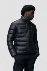 BLAUER Czarna męska kurtka Belmont Short Jackets. Czarne kurtki Blauer USA, l, bez wzorów, z poliamidu, bez kaptura. W wyprzedaży za 699.99 zł.