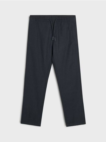 Spodnie chino jogger - niebieski. Niebieskie joggery i bojówki Sinsay, bez wzorów. Za 69.99 zł.