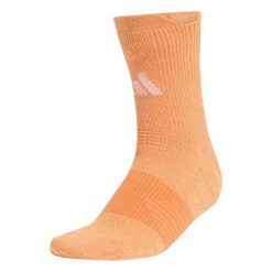 Skarpetki adidas 1PP. Białe skarpety Adidas, w ażurowe wzory, z materiału. Za 106.00 zł.