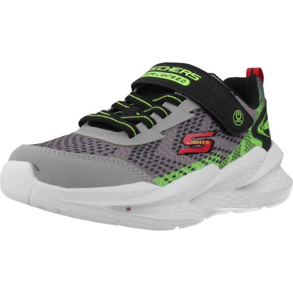 Buty SKECHERS METEOR LIGHTS Szary. Szare buty trekkingowe Skechers, bez wzorów, z tkaniny, bez zapięcia. Za 217.99 zł.