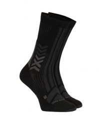 Skarpety X-Socks Trekking Perform Merino Crew Black. Czarne skarpety X-Socks, bez wzorów, z syntetyku. Za 100.00 zł.