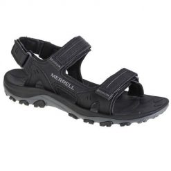 Buty do chodzenia męskie Merrell Huntington Sport Convert. Czarne buty trekkingowe Merrell, bez wzorów, z gumy, bez zapięcia. Za 435.00 zł.