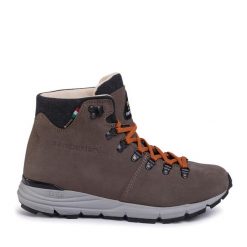 Trekkingi Zamberlan. Brązowe botki sznurowane Zamberlan, bez wzorów, z gore-texu, bez obcasa, bez zapięcia. Za 1,079.00 zł.